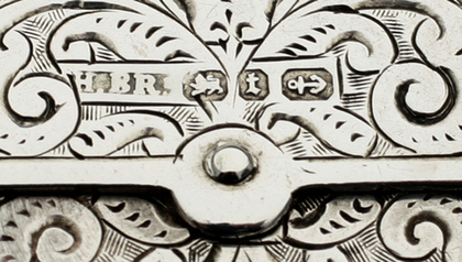 Antique Victorian Silver Circular Sovereign Case